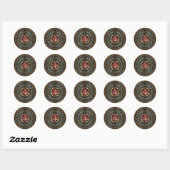 Sticker Rond Islamique/Arabe (Feuille)
