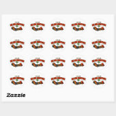 Sticker Rond Island Hoppers Design simple (Feuille)