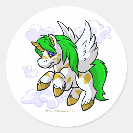 Sticker Rond Island Uni à proximité de Mystery Island (Devant)