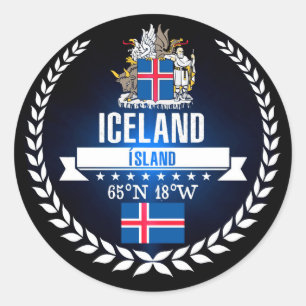 Sticker Rond Islande
