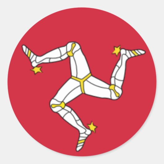 Sticker rond Isle of Mann (Devant)