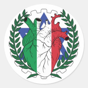 Sticker Rond Israël Saint Josephs Jour Italie Italie