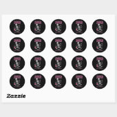 Sticker Rond Issues In My Tissues Ehlers Danlos Syndrome Funny (Feuille)