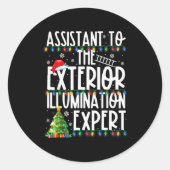 Sticker Rond Istant To Exterior Illumination Expert Christmas L (Devant)