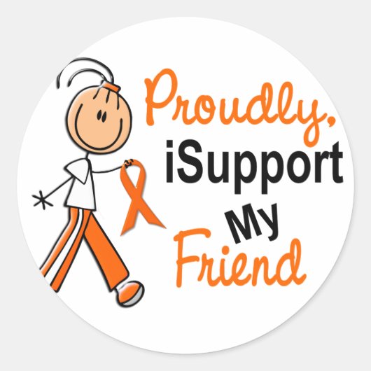 Sticker Rond iSupport 1 SFT Leukemia MS Kidney Cancer AMI (Devant)