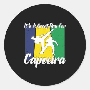Sticker Rond it a great day for Capoeira