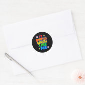 Sticker Rond It Burns When I Pee Womens Funny Crazy Embarring (Enveloppe)