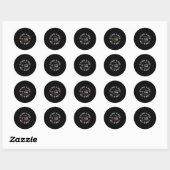 Sticker Rond It is fatal to enter a without the will to win (Feuille)