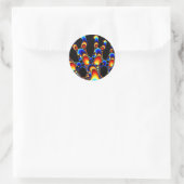 Sticker Rond It - Mandelbrot Fractal Art (Sac)