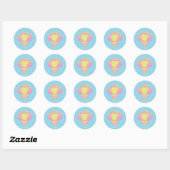 Sticker Rond IT | Pennywise Pastel Head Pattern (Feuille)