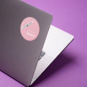 Sticker Rond  It’s All About Jesus – Pink Pastel Christmas