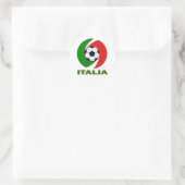 Sticker Rond Italia Italie Drapeau Conception (Sac)