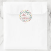 Sticker Rond Italian Pasta Thats Amore Bridal Shower Seal (Sac)