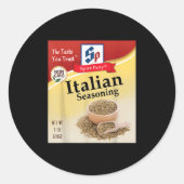 Sticker Rond Italian Seasoning Condiment Holiday Sce Group Cost (Devant)