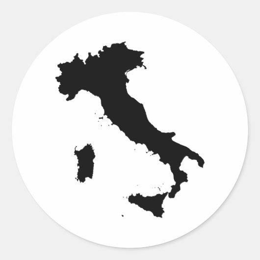 Sticker Rond Italie (Devant)