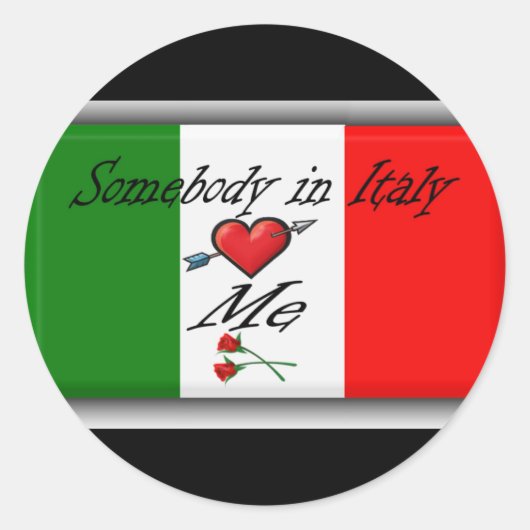 Sticker Rond Italie (Devant)