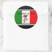 Sticker Rond Italie (Sac)
