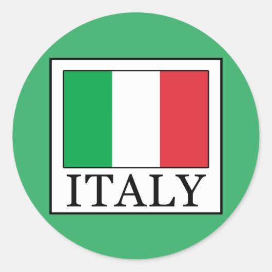 Sticker Rond Italie (Devant)