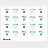 Sticker Rond Italie (Feuille)