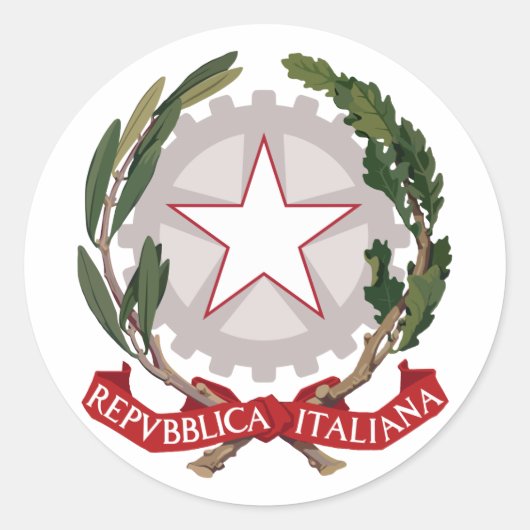 Sticker Rond Italie (Devant)
