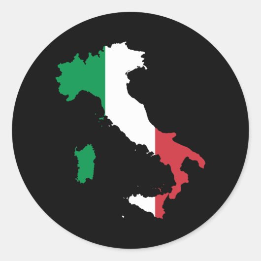 Sticker Rond Italie (Devant)
