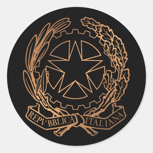 Sticker Rond Italie (Devant)