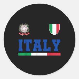 Sticker Rond Italie Drapeau cadeau Italie Vintage Italia Italia