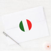 Sticker Rond Italie Drapeau de haute qualité (Enveloppe)
