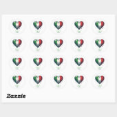 Sticker Rond Italie Mariage en couple (Feuille)