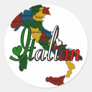 Sticker Rond italien