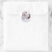 Sticker Rond Italien Spinone Italiano (Sac)