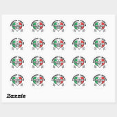 Sticker Rond Italienne (Feuille)