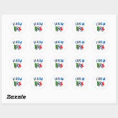 Sticker Rond Italy Dabbing Soccer (Feuille)