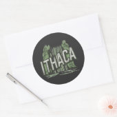 Sticker Rond ithaca falls (Enveloppe)