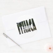 Sticker Rond Ithaque est Gorges (Enveloppe)
