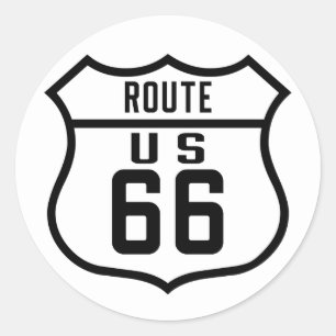Sticker Rond Itinéraire 66 - Généralités