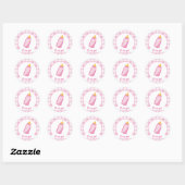 Sticker Rond its à girl (Feuille)