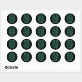 Sticker Rond Its Never Luck Its Always God (Feuille)
