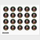 Sticker Rond Its The Most Wonderful Time For A Beer Santa (Feuille)