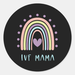 Sticker Rond Ivf Mama Fertility Motherhood Pour