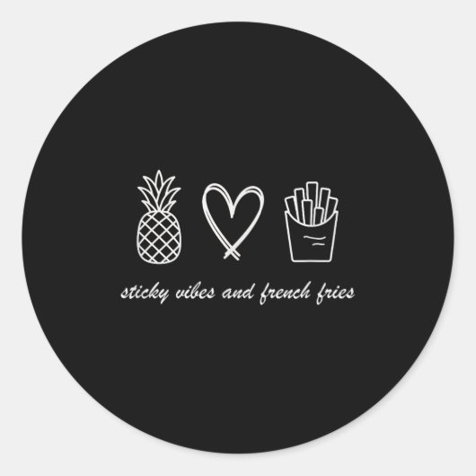 Sticker Rond Ivf Mom Pregnancy Transfer Day Sticky Vibes & (Devant)