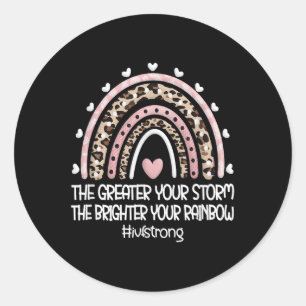 Sticker Rond Ivf Strong Rainbow Ivf journée de transfert Jour d