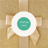 Sticker Rond Ivory business company logo