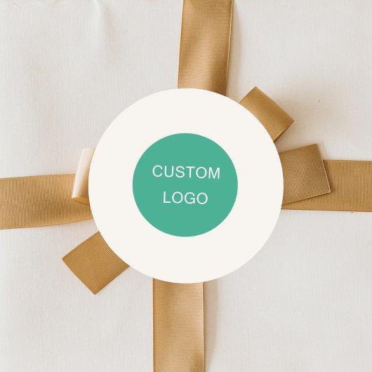 Sticker Rond Ivory business company logo