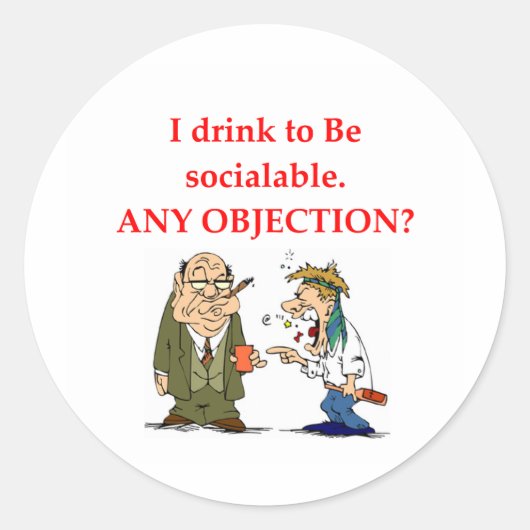 Sticker Rond ivre (Devant)