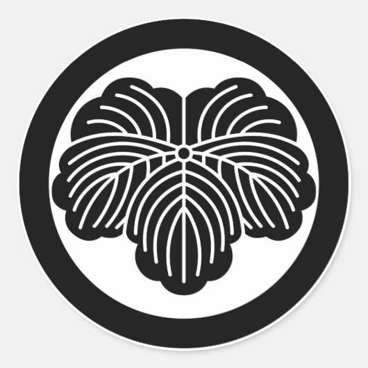 Sticker Rond Ivy leaf (Devant)