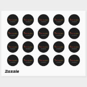 Sticker rond iWineLists (Feuille)