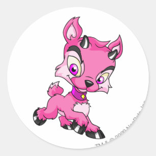 Sticker Rond Ixi rose