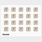 STICKER ROND J (Feuille)
