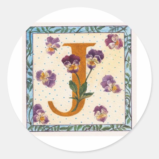 STICKER ROND J (Devant)